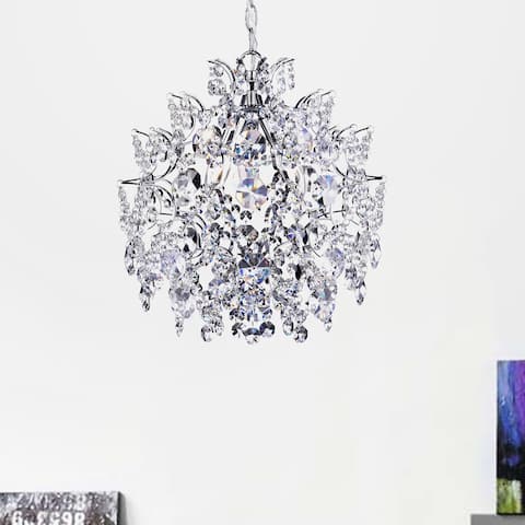 Silver Orchid Taylor Elegant Indoor 3-light Chrome/ Crystal Chandelier