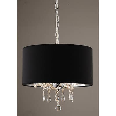 Indoor 3-light Black/ Chrome Pendant Chandelier