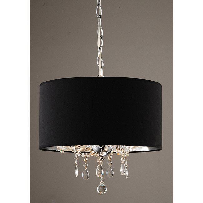 Indoor 3-light Black/ Chrome Pendant Chandelier
