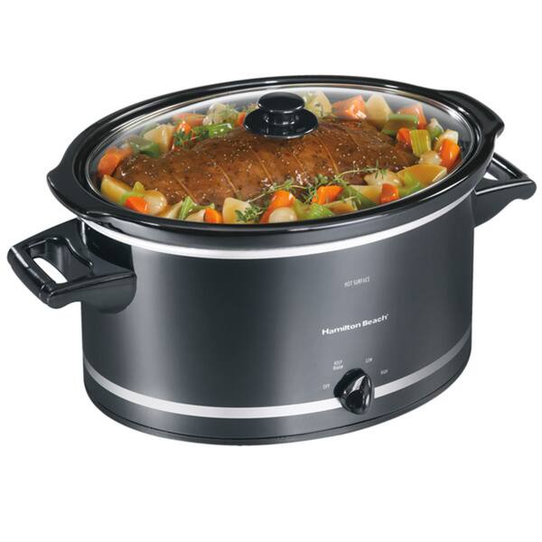 Hamilton Beach Black 8 Quart Slow Cooker Bed Bath & Beyond 5185553