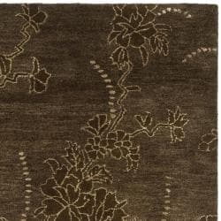 Handmade Soho Fall Brown New Zealand Wool Rug (8'3 x 11') Safavieh 7x9   10x14 Rugs