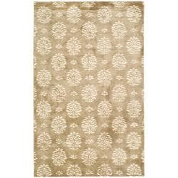 Handmade Soho Seasons Beige New Zealand Wool Rug (5'x 8') Safavieh 5x8   6x9 Rugs