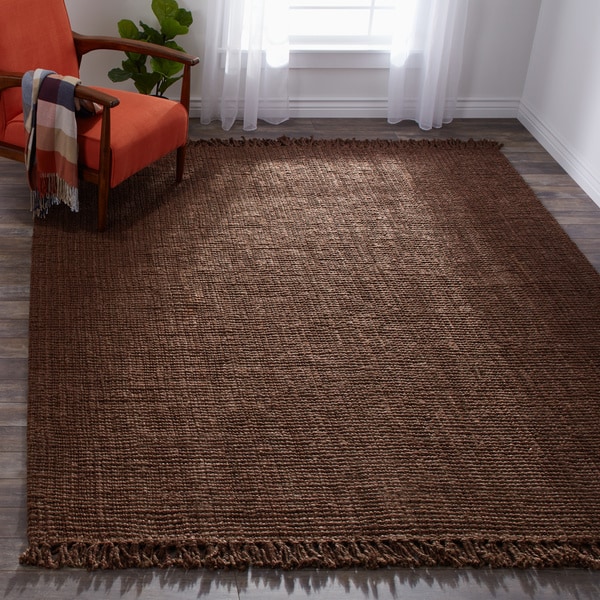 Handmade Braided Natural Jute Reversible Area Rug (7'6 x 9'6) Free