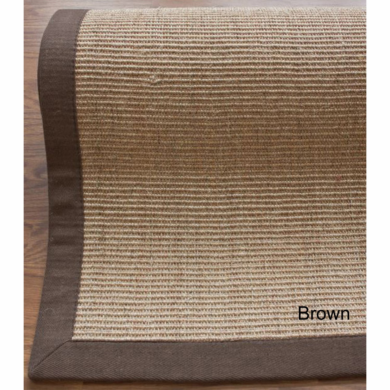 Nuloom Handmade Alexa Eco Natural Fiber Cotton Border Sisal Rug (5 X 8)