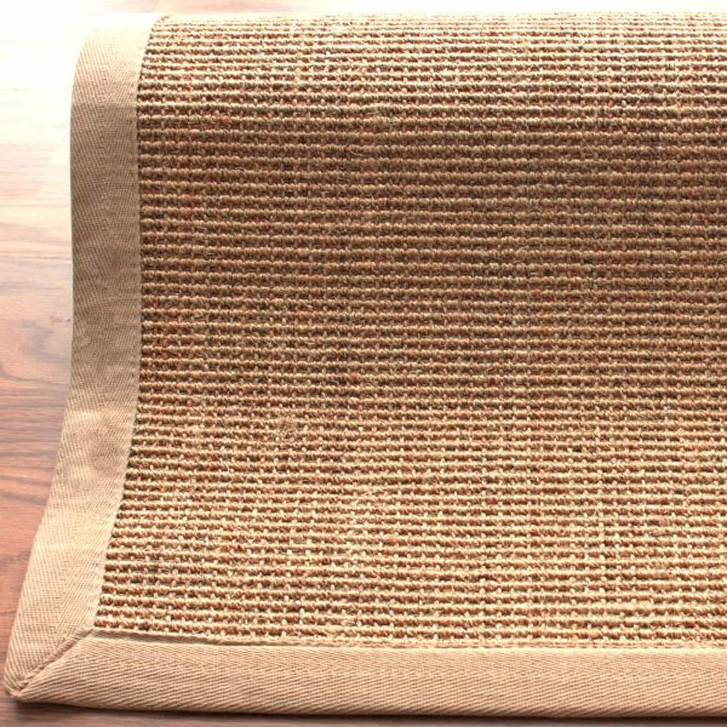 Nuloom Handmade Alexa Eco Natural Fiber Cotton Border Sisal Rug (8 X 10)