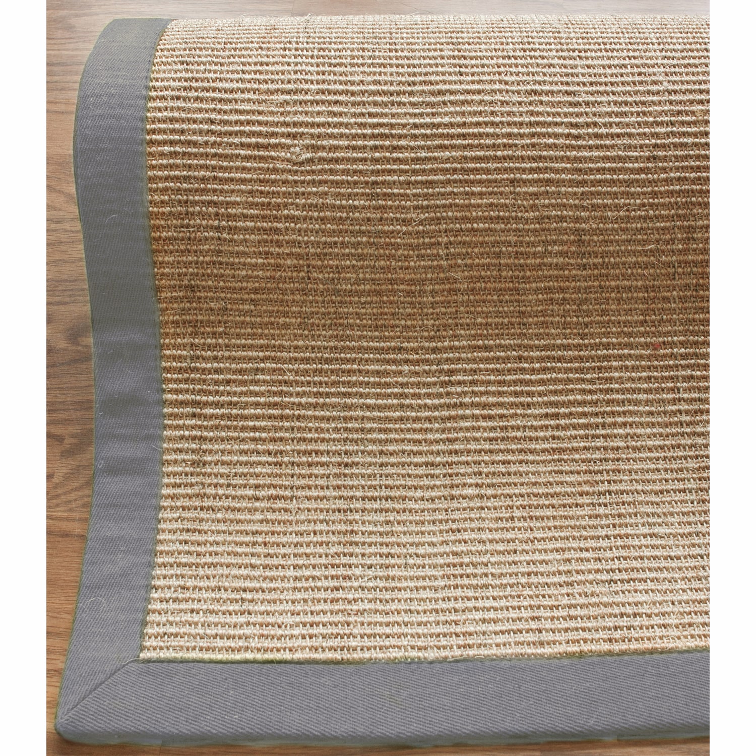 Nuloom Handmade Alexa Eco Natural Fiber Cotton Border Sisal Rug (8 X 10)