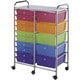 preview thumbnail 2 of 0, Blue Hill Studios Double Storage Multicolor 15-drawer Cart