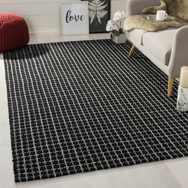 Safavieh Handmade South Hampton Basketweave Black Rug - 8' x 11'