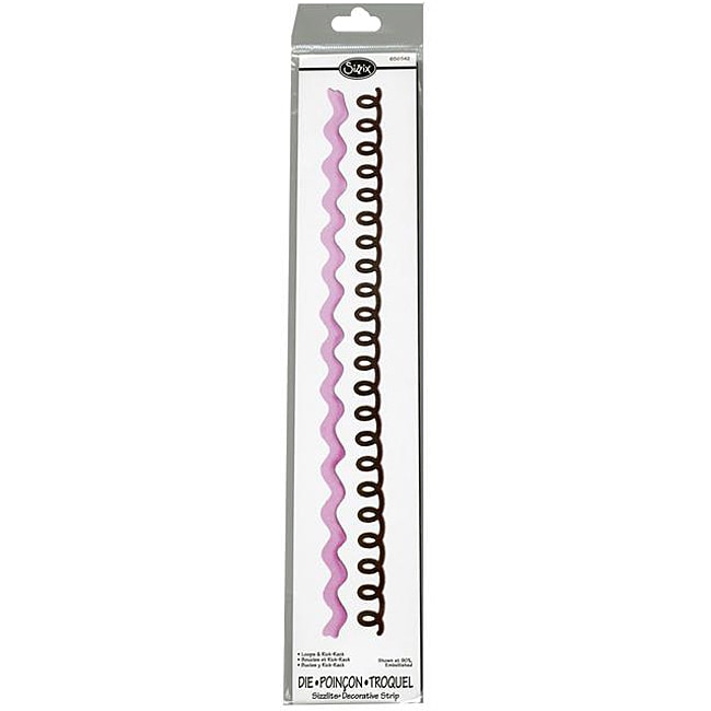 Sizzix Sizzlits Loops and Rick rack Decorative Strip Die