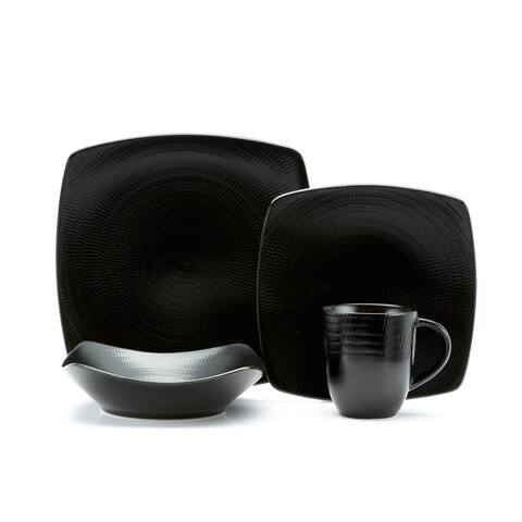 Red Vanilla Black Rice 16-piece Dinnerware Set