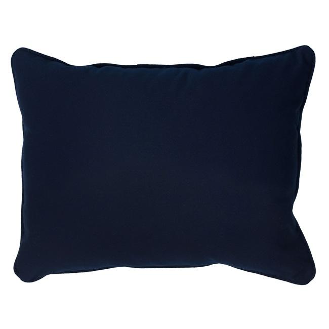 Canvas Navy Corded Indoor/ Outdoor Pillows (Set of 2) Free Shipping