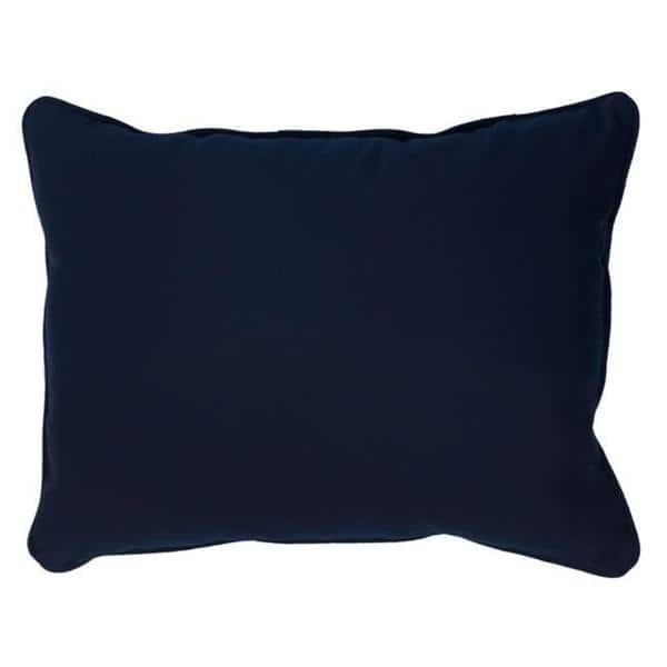 Canvas Navy Corded Indoor/ Outdoor Pillows (Set of 2)