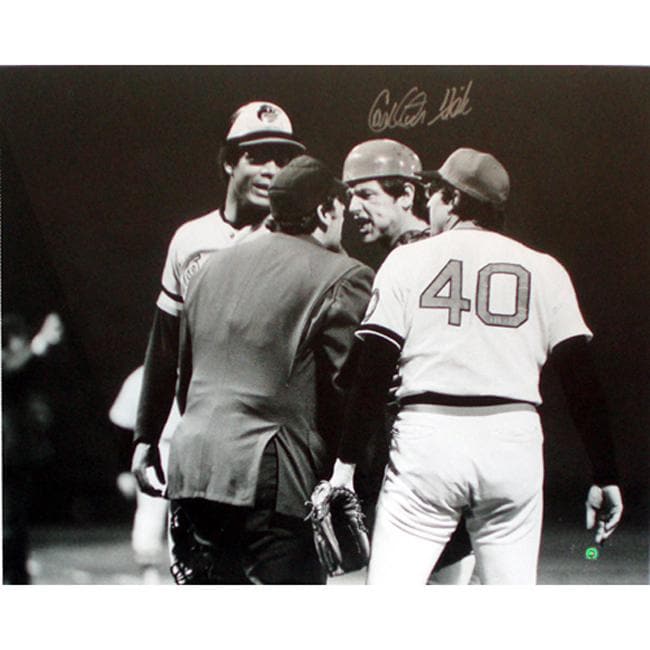 Steiner Sports Autographed Carlton Fisk Arguing with Umpire Photograph