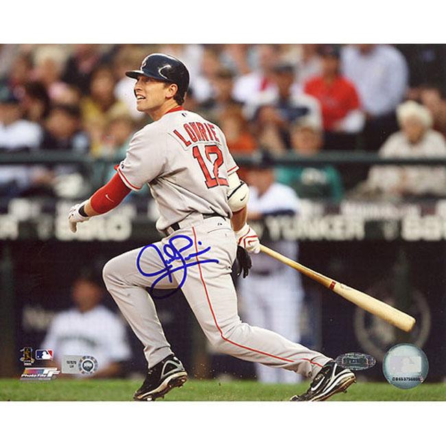 Steiner Sports Autographed Jed Lowrie 2008 Road Batting Photograph