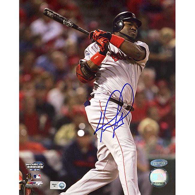 Boston Red Sox David Ortiz ALCS Game 4 Home Run Autographed Photo
