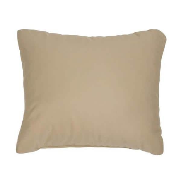 Shop Canvas Antique Beige Knife Edge Outdoor Pillows With