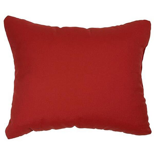 Shop Canvas Jockey Red Knife Edge Indoor Outdoor Throw Pillows