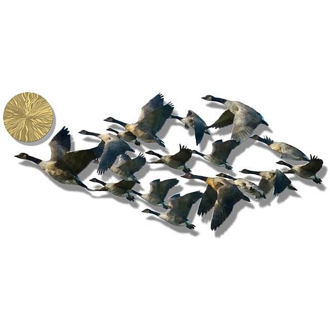 Ash Carl 'Marvelous Migrations' Metal Wall Sculpture