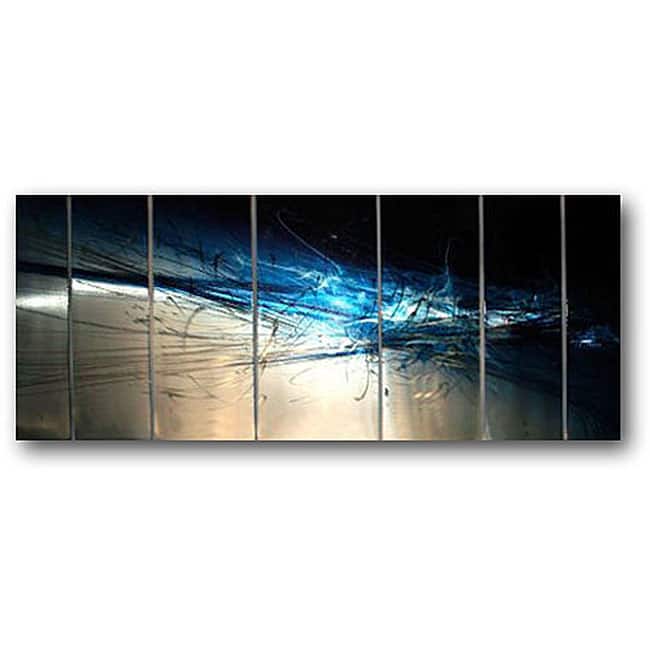 Ash Carl 'Forever' 7-panel Abstract Metal Wall Art