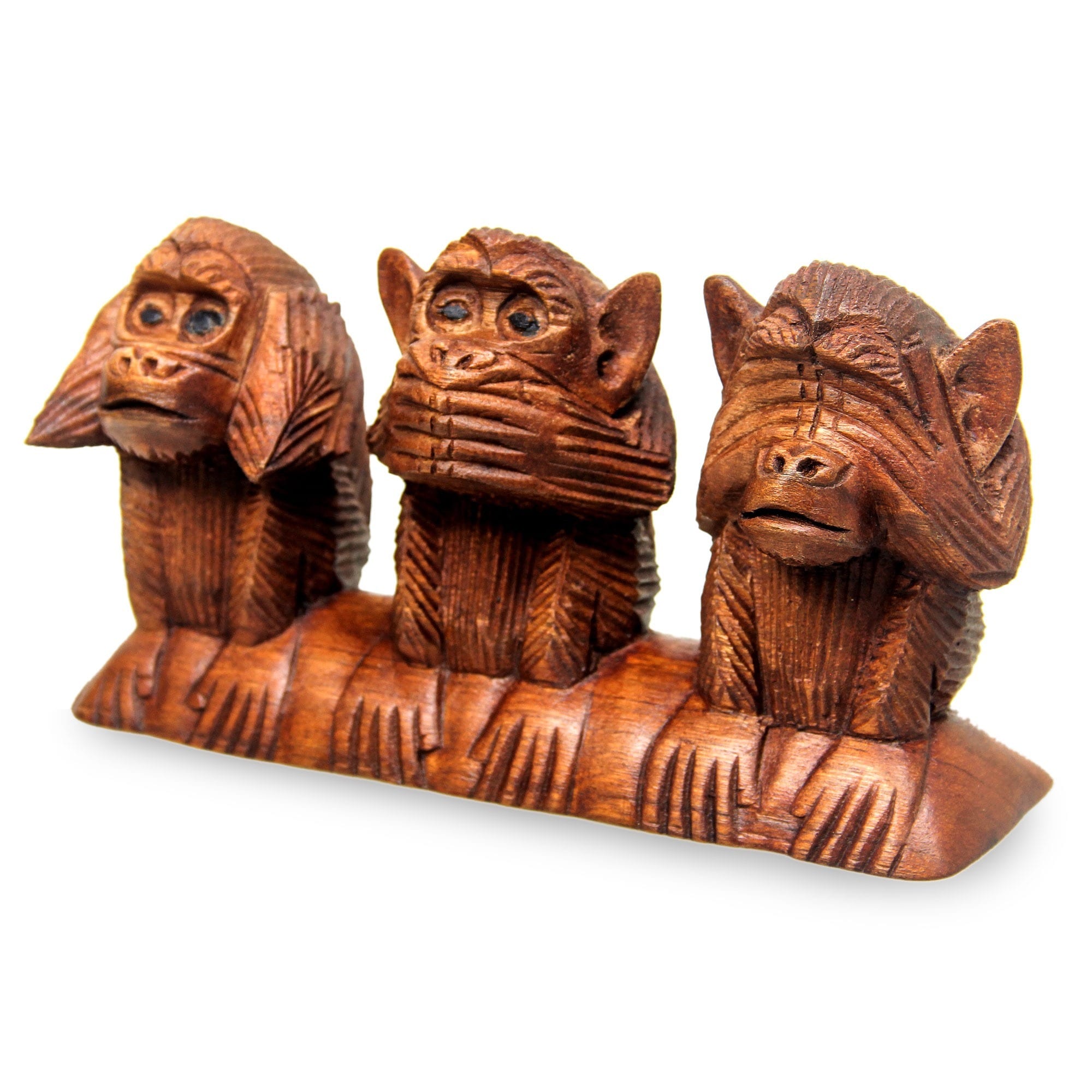 Three Wise Monkeys Hear Speak See No Evil Artisan Decorator Accent