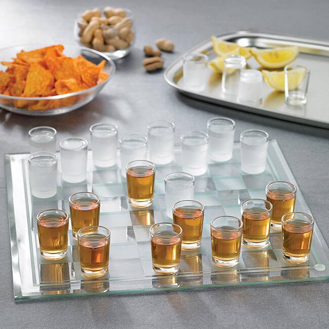 Game Night Shot Glass Checkers