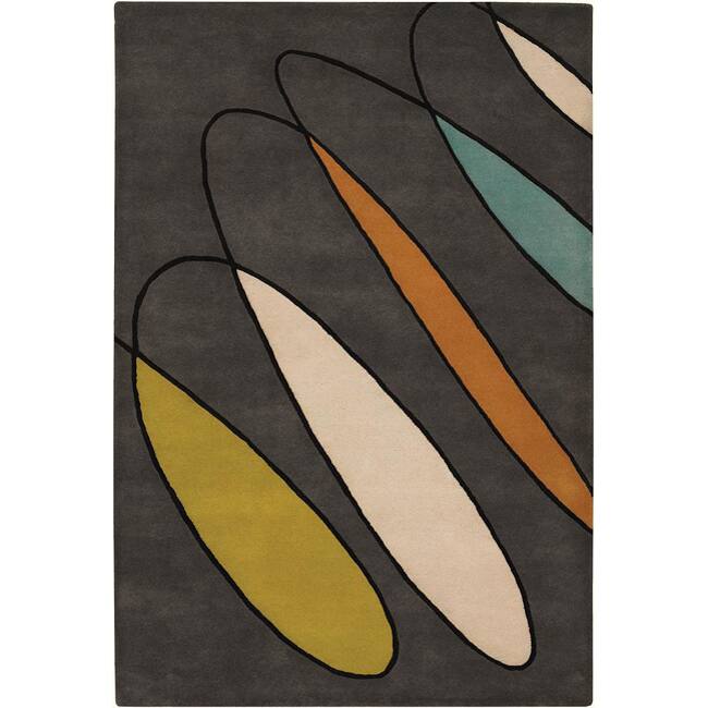 Artist's Loom Hand-tufted Contemporary Geometric Wool Rug (5'x7'6) - 5' x 7'6