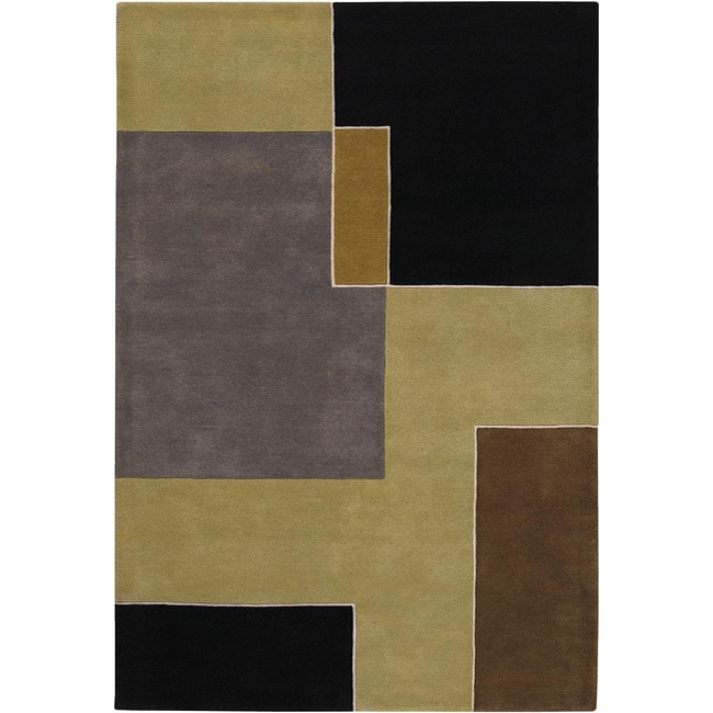 Modern Hand tufted Mandara Multi Wool Rug (5 X 76)