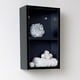 Shop Fresca Black Open Storage Bathroom Linen Cabinet ...