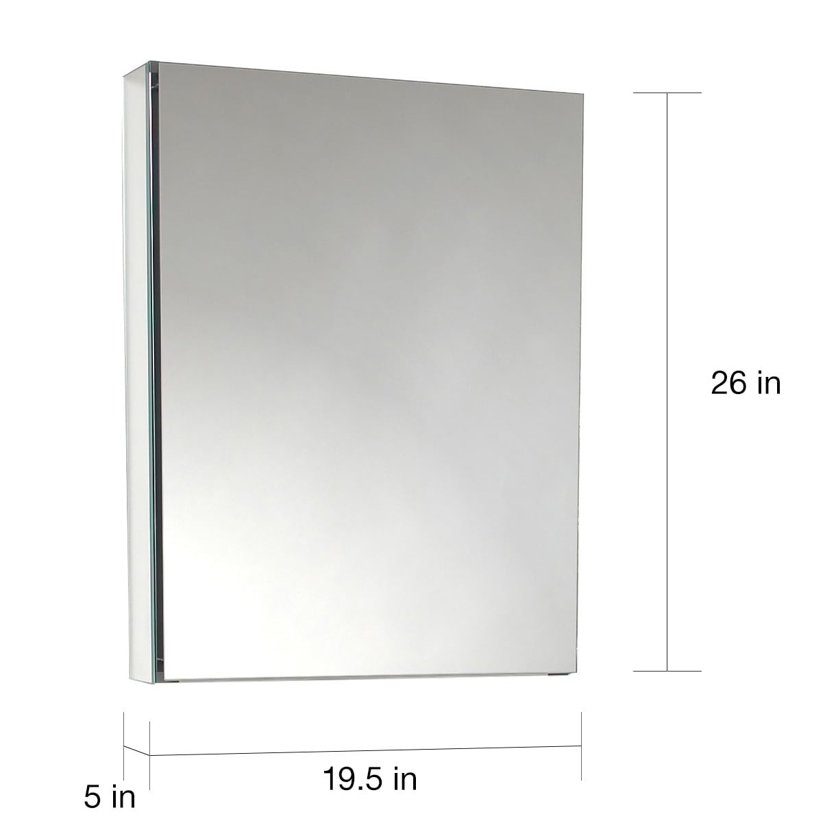 Shop Fresca Small Bathroom Mirror Medicine Cabinet Overstock 5202766