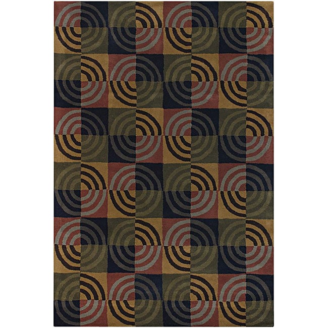 Contemporary Hand tufted Mandara Multi Wool Rug (5 X 76)