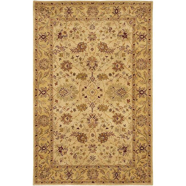Hand-tufted Mandara Ivory/ Beige New Zealand Wool Rug (5' x 7'6) - 5' x 7'6