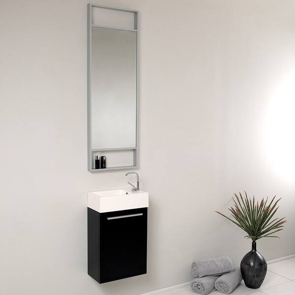 Fresca Pulito Small Black Modern Bathroom Vanity With Tall Modern Bathroom Vanity