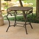 International Caravan Valencia Resin Wicker Outdoor Side Table - Thumbnail 0