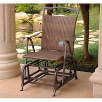International Caravan Valencia Resin Wicker Glider Chair