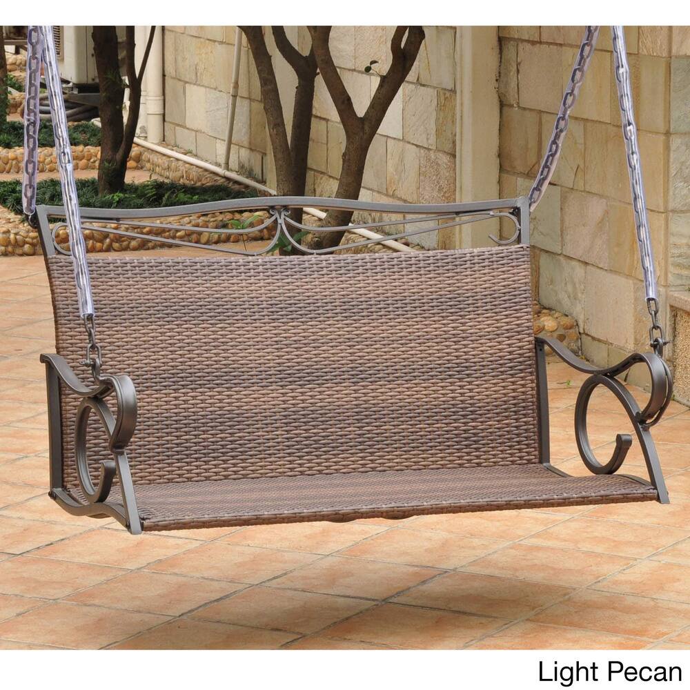 Valencia Resin Wicker Porch Swing