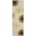 Safavieh Handmade Soho Burst Beige New Zealand Wool Runner (2'6 x 6') - 2'6 x 6'