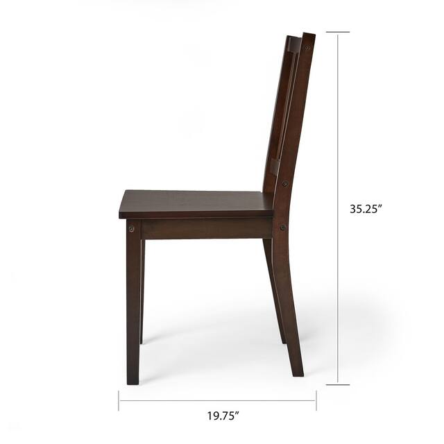 Simple Living Solid Wood Slat Back Dining Chairs (Set of 4)
