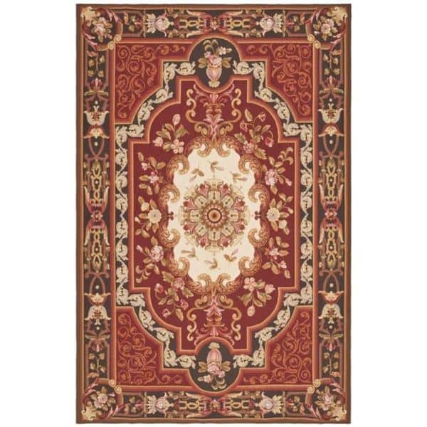 Shop Handmade Safavieh Couture French Aubusson Flatweave Red Wool Area Rug China 8 X 10 On Sale Overstock 5206517