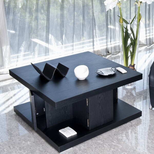 Shop Furniture Of America Ilario 4 Drawer Coffee Table Black Free
