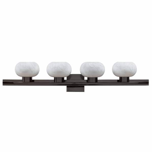Atomique 4-light Gunmetal Grey Bath Fixture - Bed Bath & Beyond - 5207287