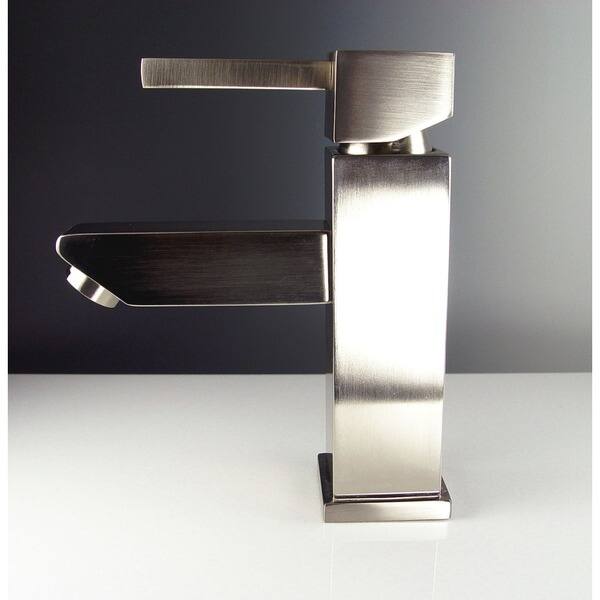Shop Fresca Versa Single Hole Mount Brushed Nickel Bathroom Faucet