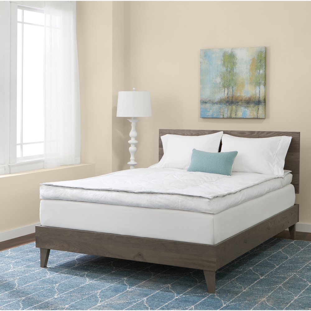 Hotel Grand Luxurious Downtop 5" Gusset Featherbed - White