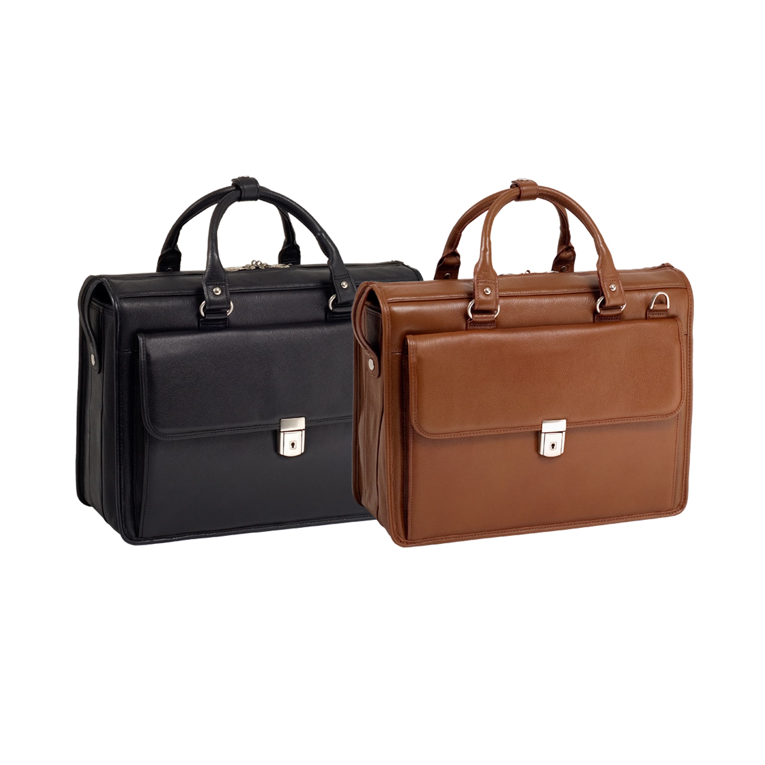 Mcklein Gresham Leather Litigator Laptop Brief