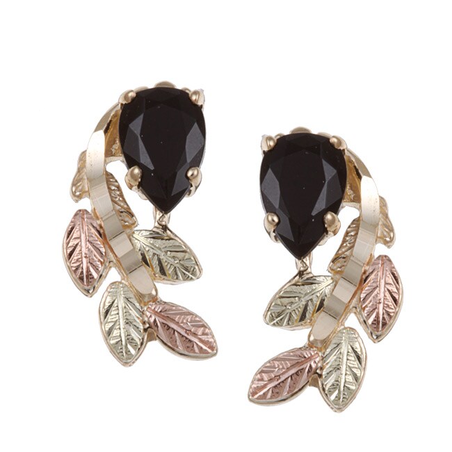 Shop Black Hills Gold Black Onyx Earrings - Free Shipping Today ...