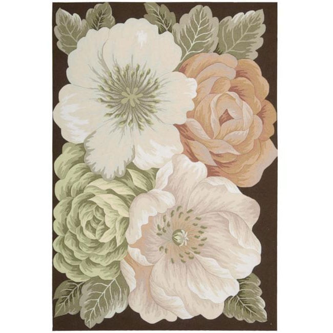 Nourison Hand hooked Fantasy Floral Multi Rug (5 X 76)