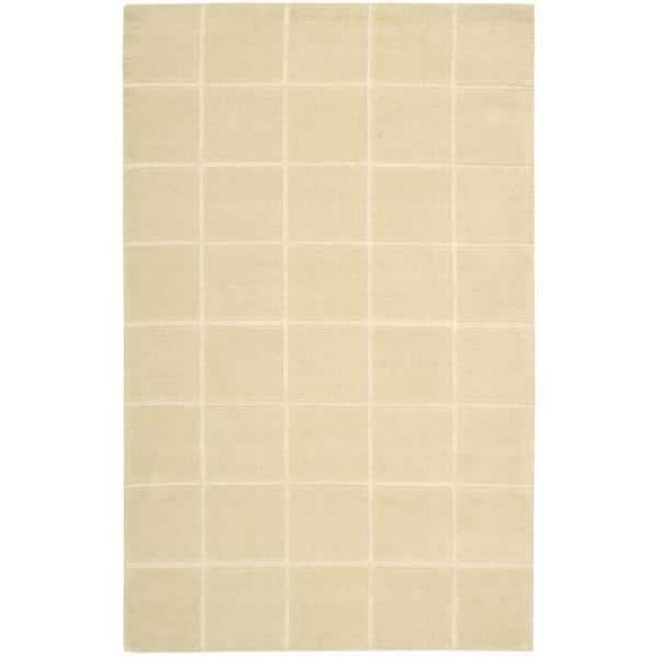 Nourison Westport Solid Geometric Hand-tufted Area Rug - 2'6" x 4' - Ivory