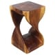 preview thumbnail 1 of 12, Haussmann® Original Wood Twist Stool 12 X 12 X 20 In High Walnut Oil - 12" x 12" x 20"