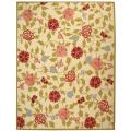 Safavieh Hand-hooked Garden Ivory Wool Rug - 7'9 x 9'9