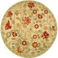 Safavieh Hand-hooked Eden Ivory Wool Rug - 4' x 4' Round