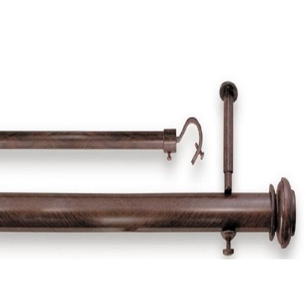 Shop Pinnacle Bold 74 To 90 Inch Double Rod Curtain Pole Set 90